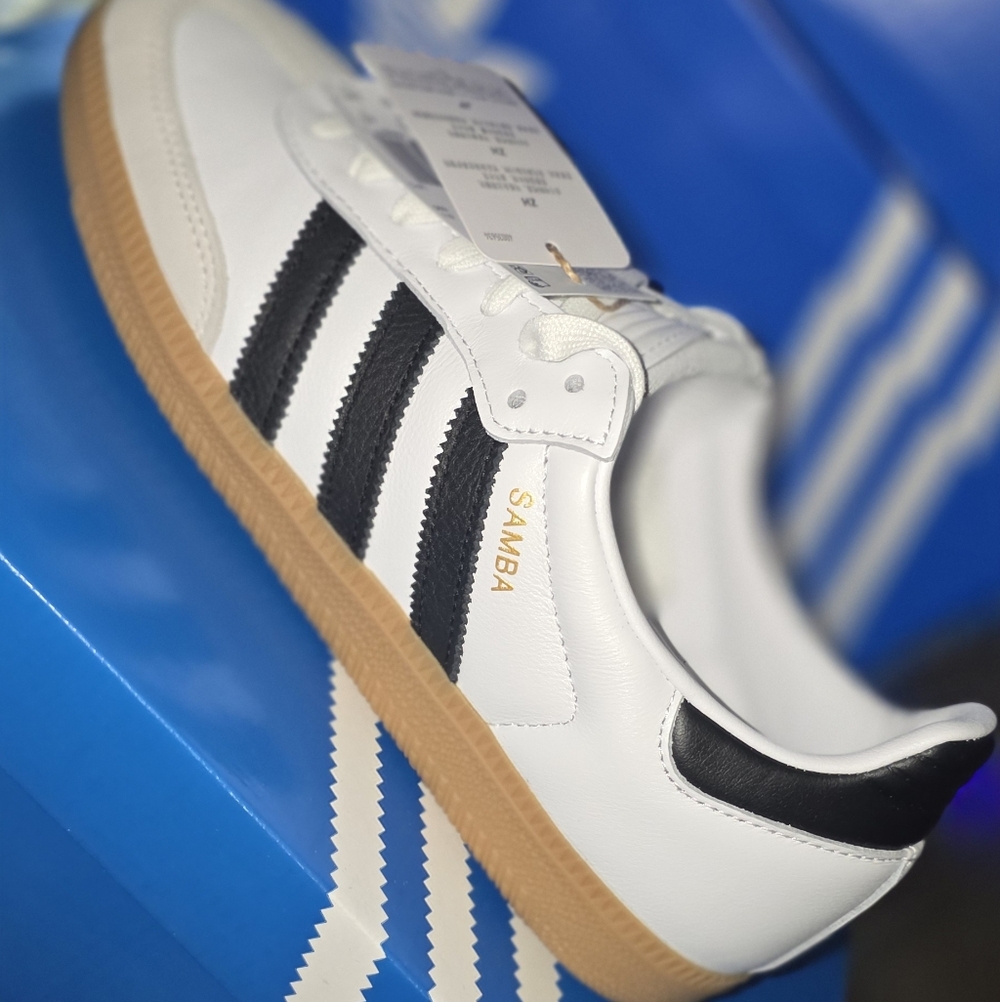 Adidas Samba White with Black Accents